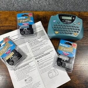Brother P-Touch Home & Hobby Label Maker PT-H110 Teal with 4 M-Tape Refills